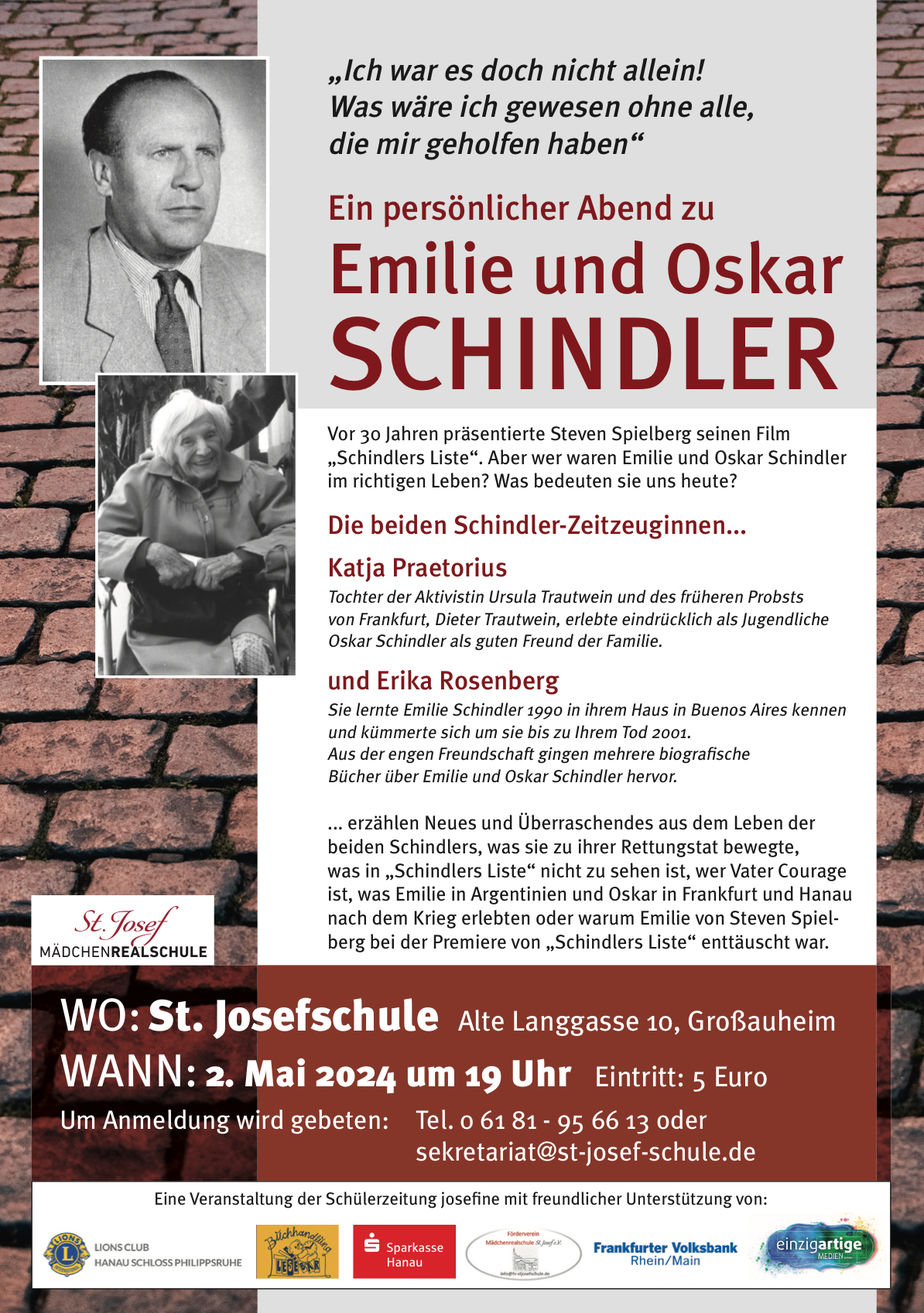Ein Abend über Emelie und Oskar Schindler
